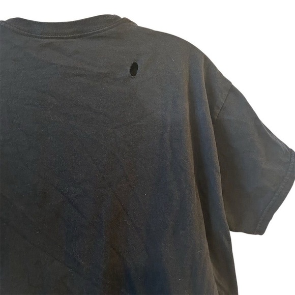 Rick and Morty Men's Black Graphic T-Shirt Size L Short Sleeve Crew Neck- flawed - Picture 6 of 7